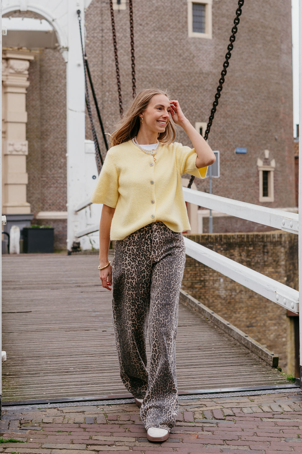 Vest korte mouw butter yellow