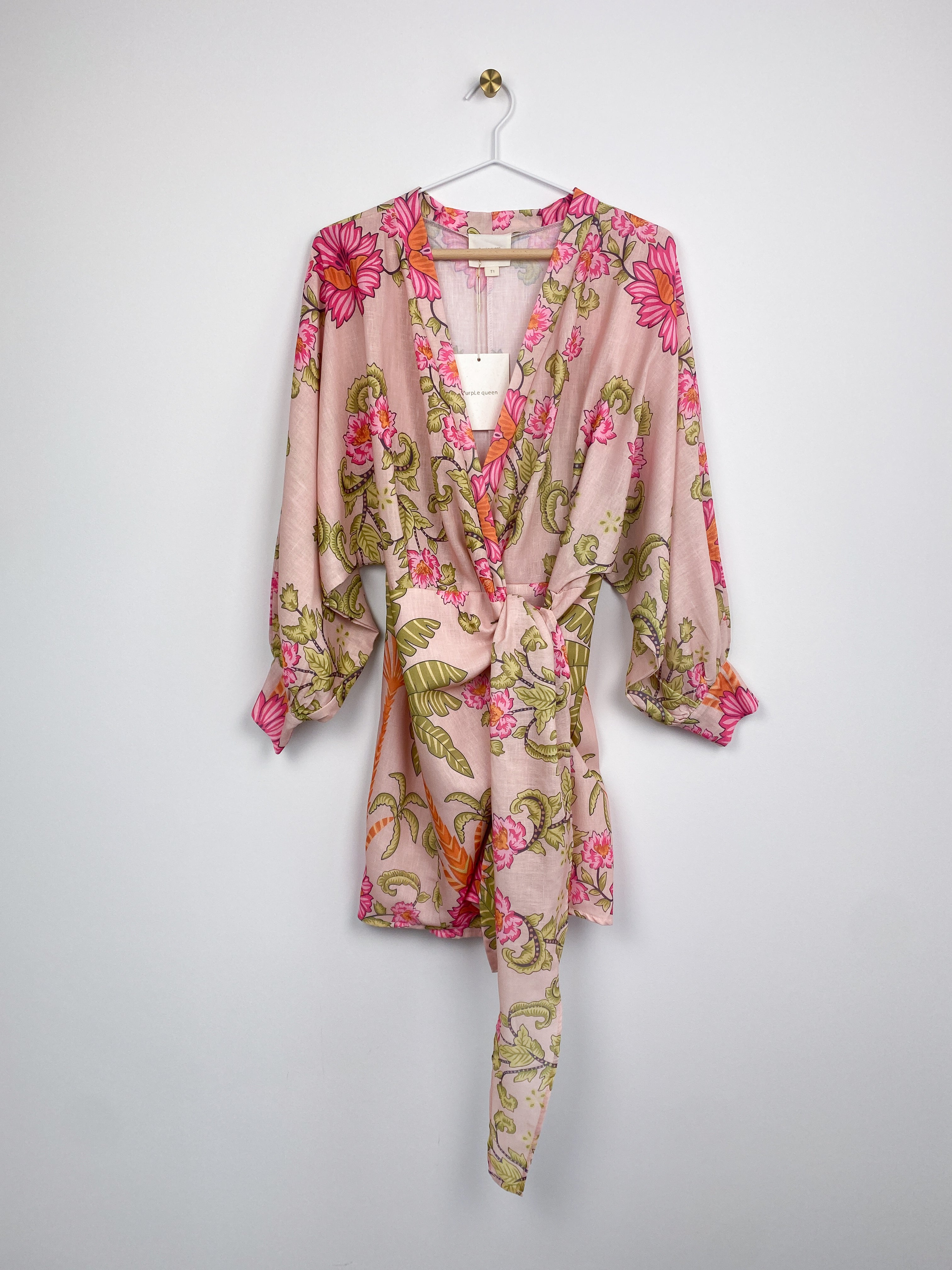 Isla Jurk | Bloemprint Roze