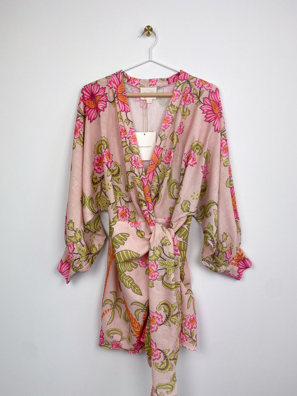 Isla Jurk | Bloemprint Roze