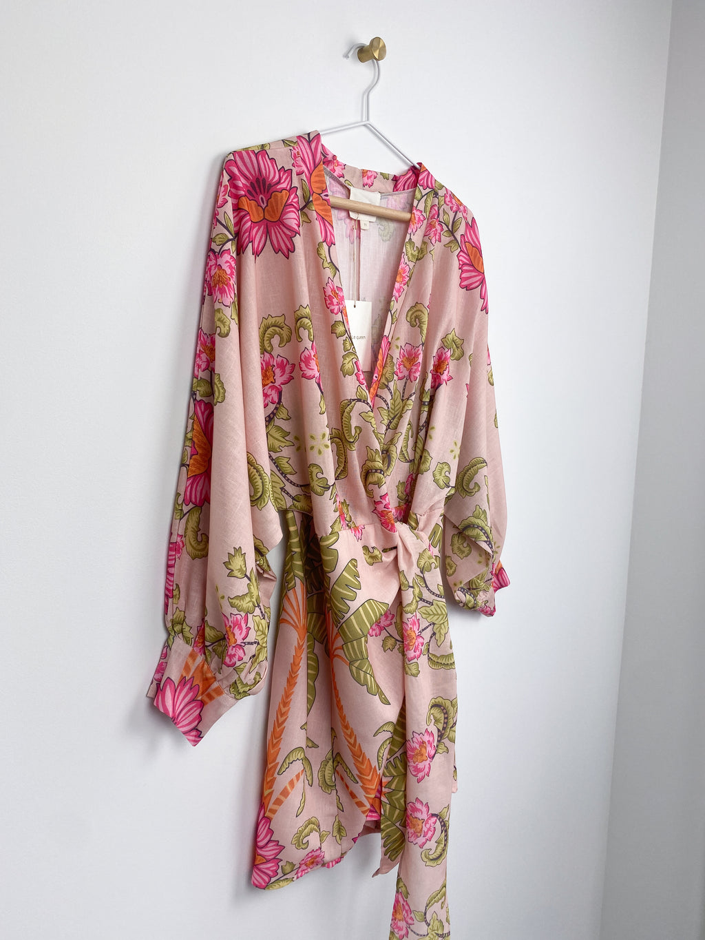 Isla Jurk | Bloemprint Roze