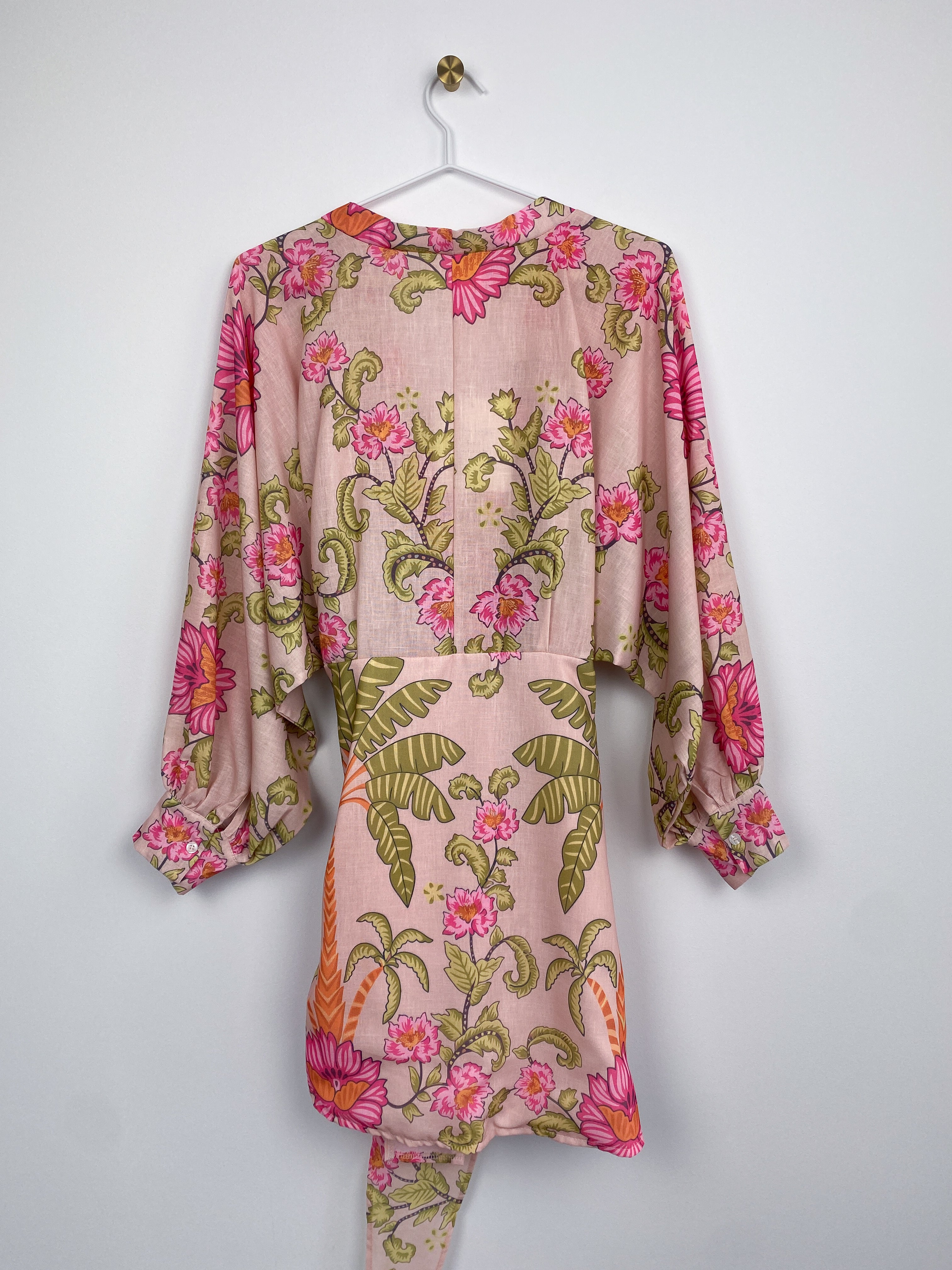 Isla Jurk | Bloemprint Roze