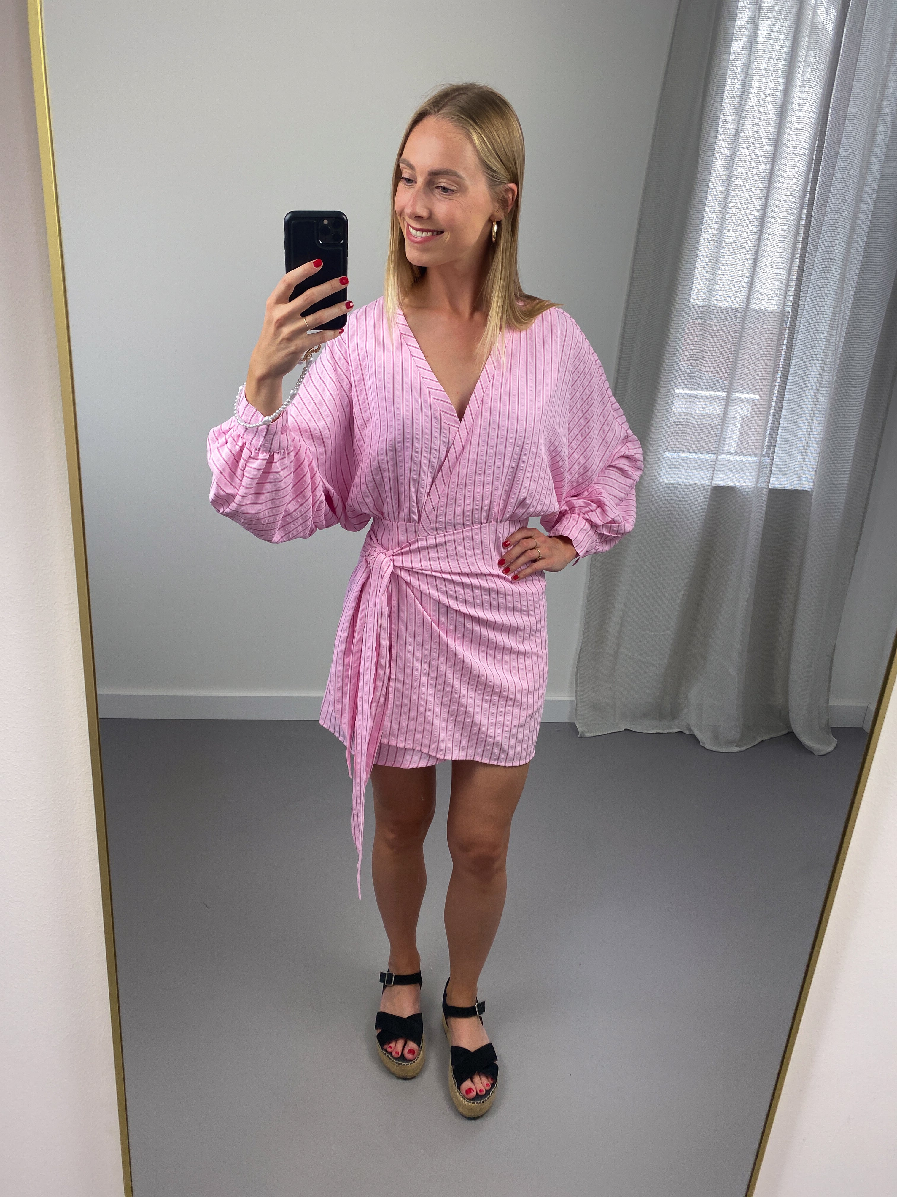 Noor Jurk | Roze Gestreept
