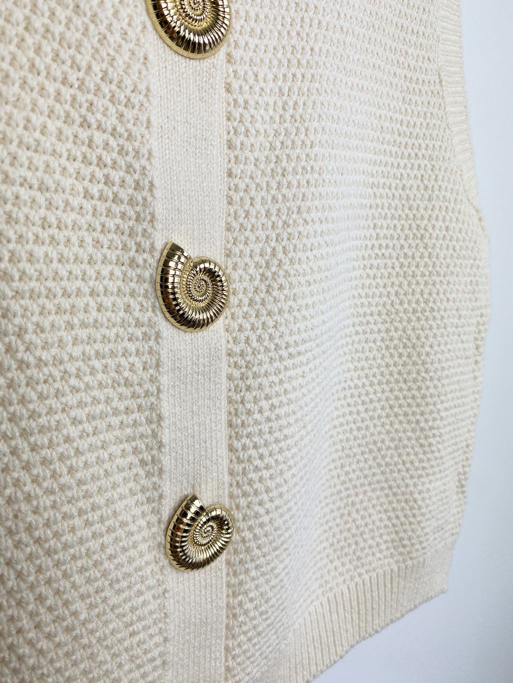 Ocean Gilet | Gebroken wit