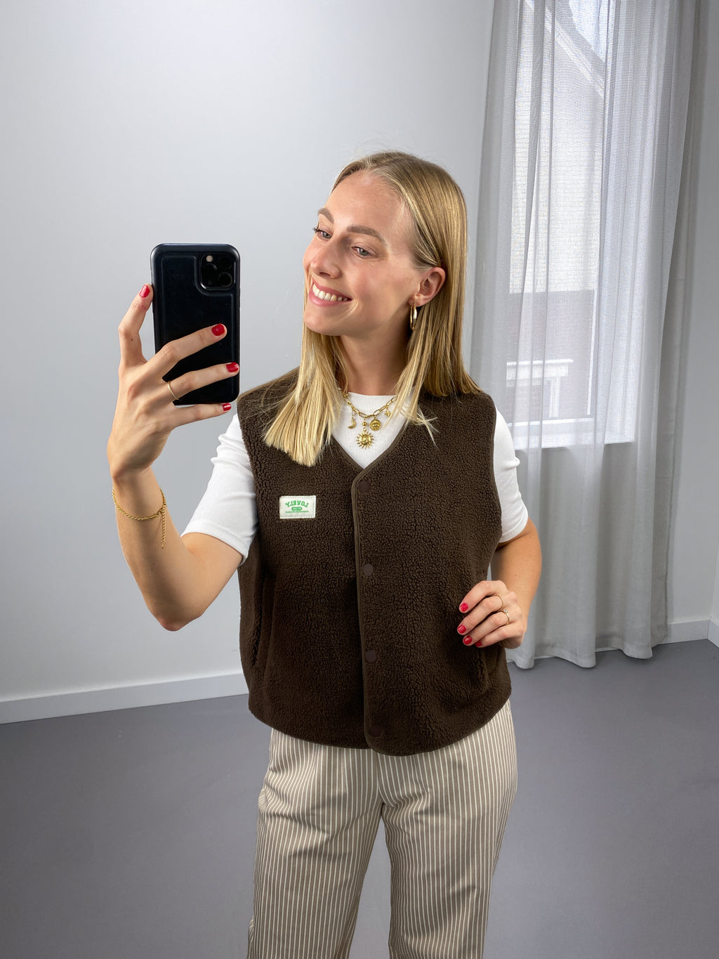 Maeve Teddy Gilet | Bruin