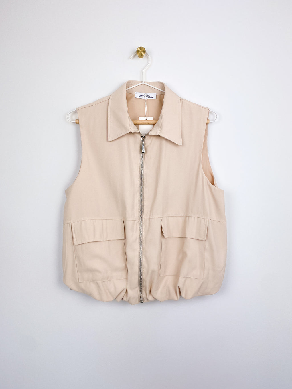 Bo Bomber Gilet | Beige