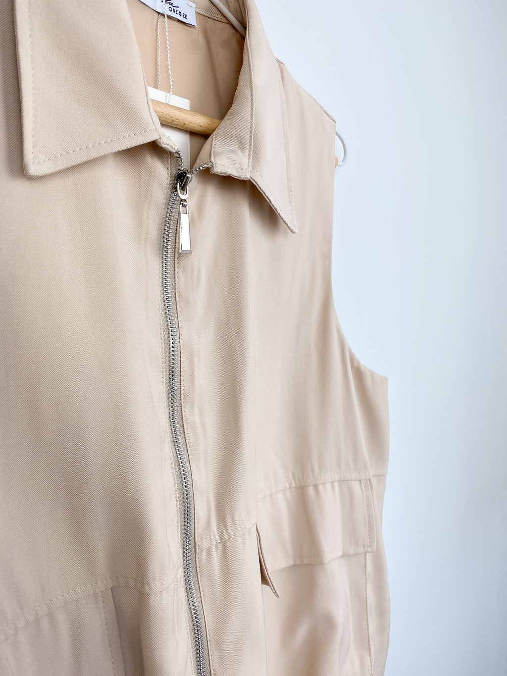 Bo Bomber Gilet | Beige