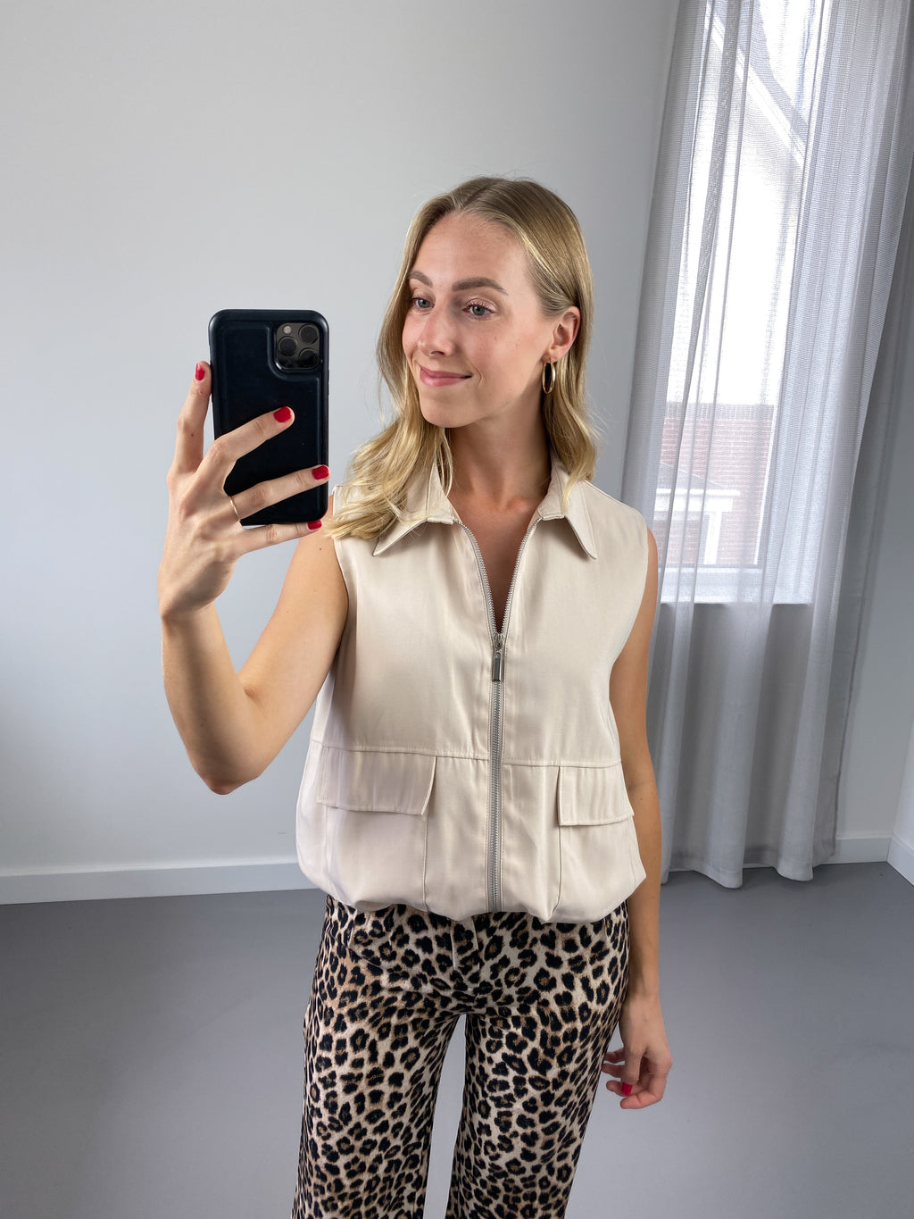 Bo Bomber Gilet | Beige