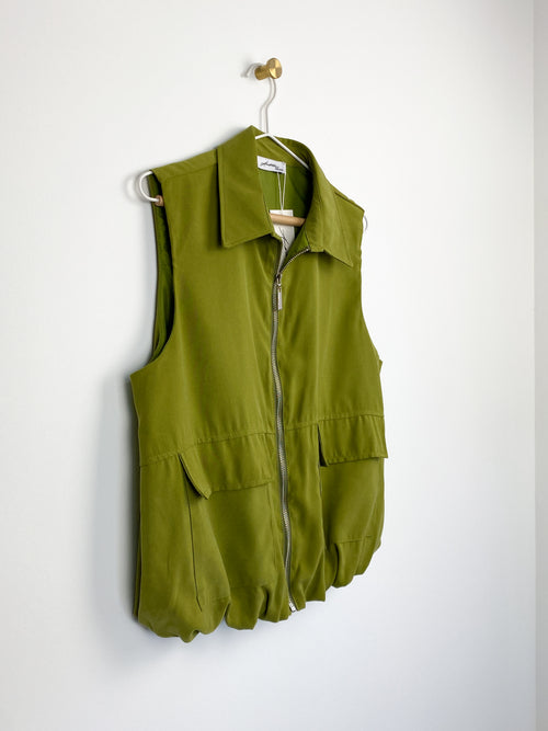 Bo Bomber Gilet | Groen