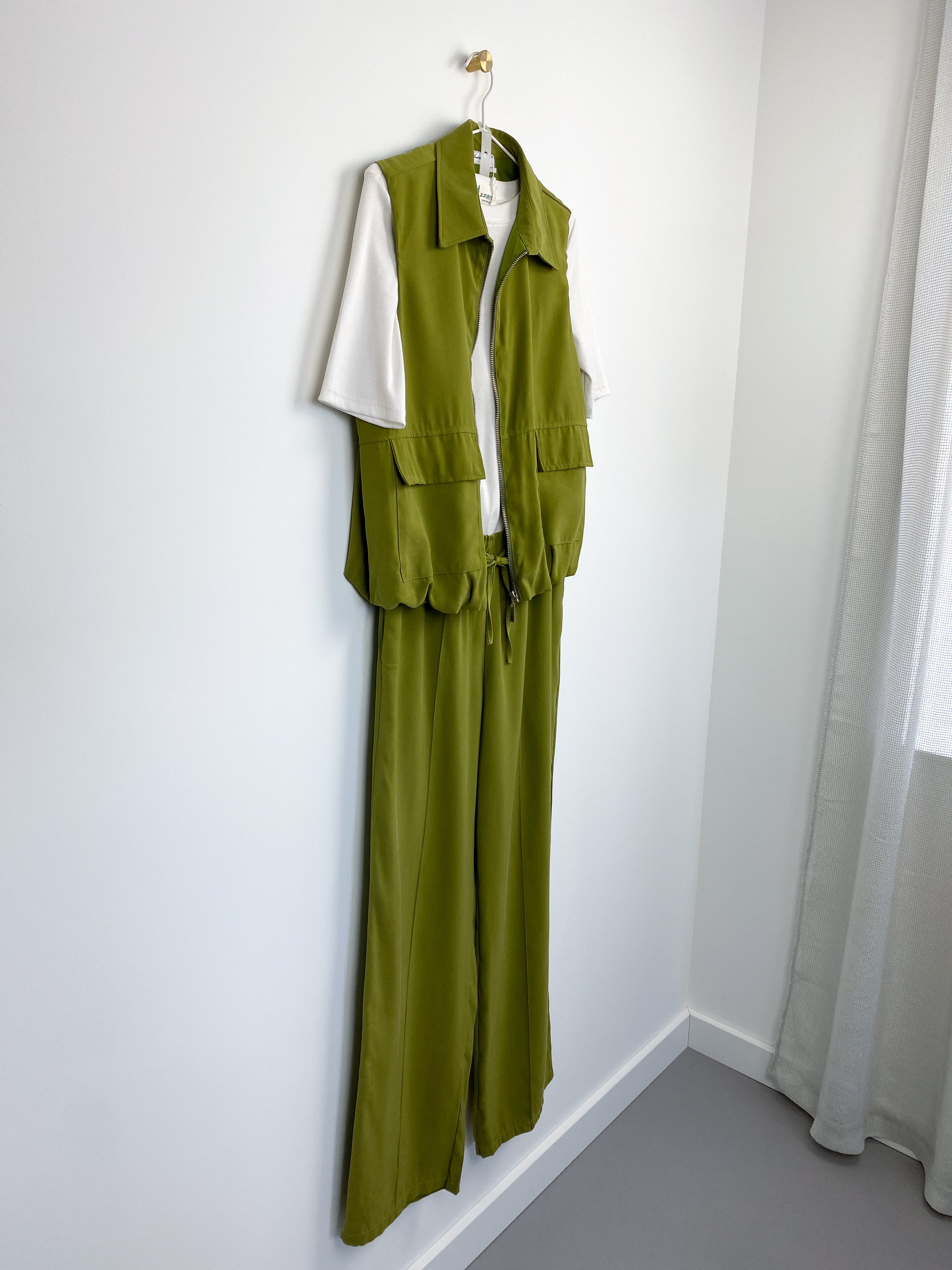 Bo Bomber Gilet | Groen