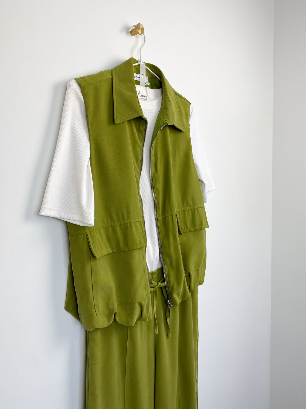 Bo Bomber Gilet | Groen