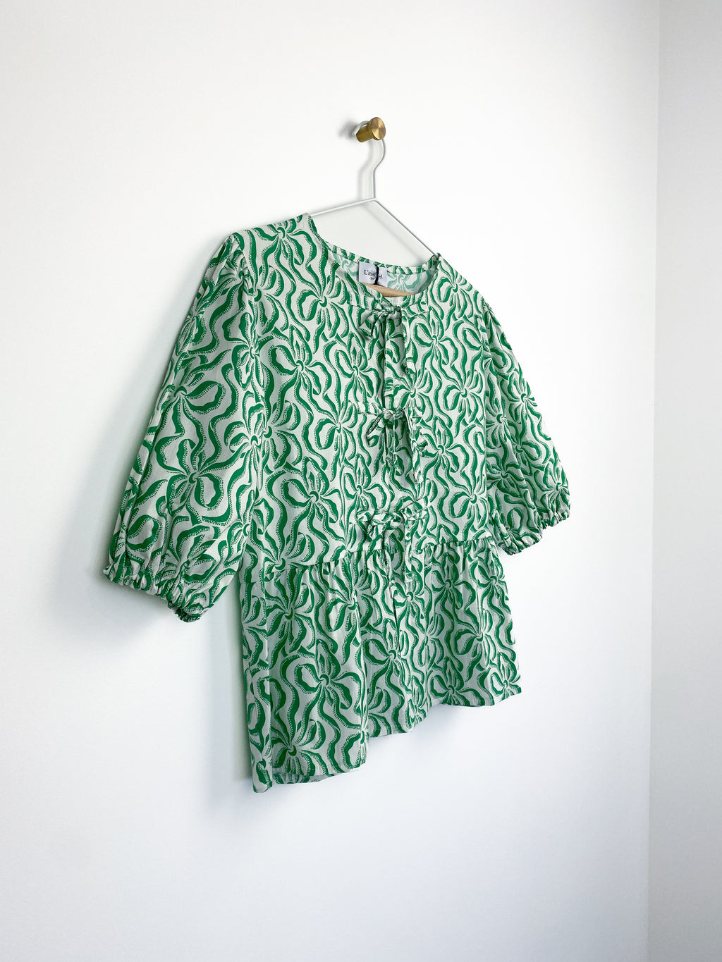 Amélie Blouse | Groen & Wit