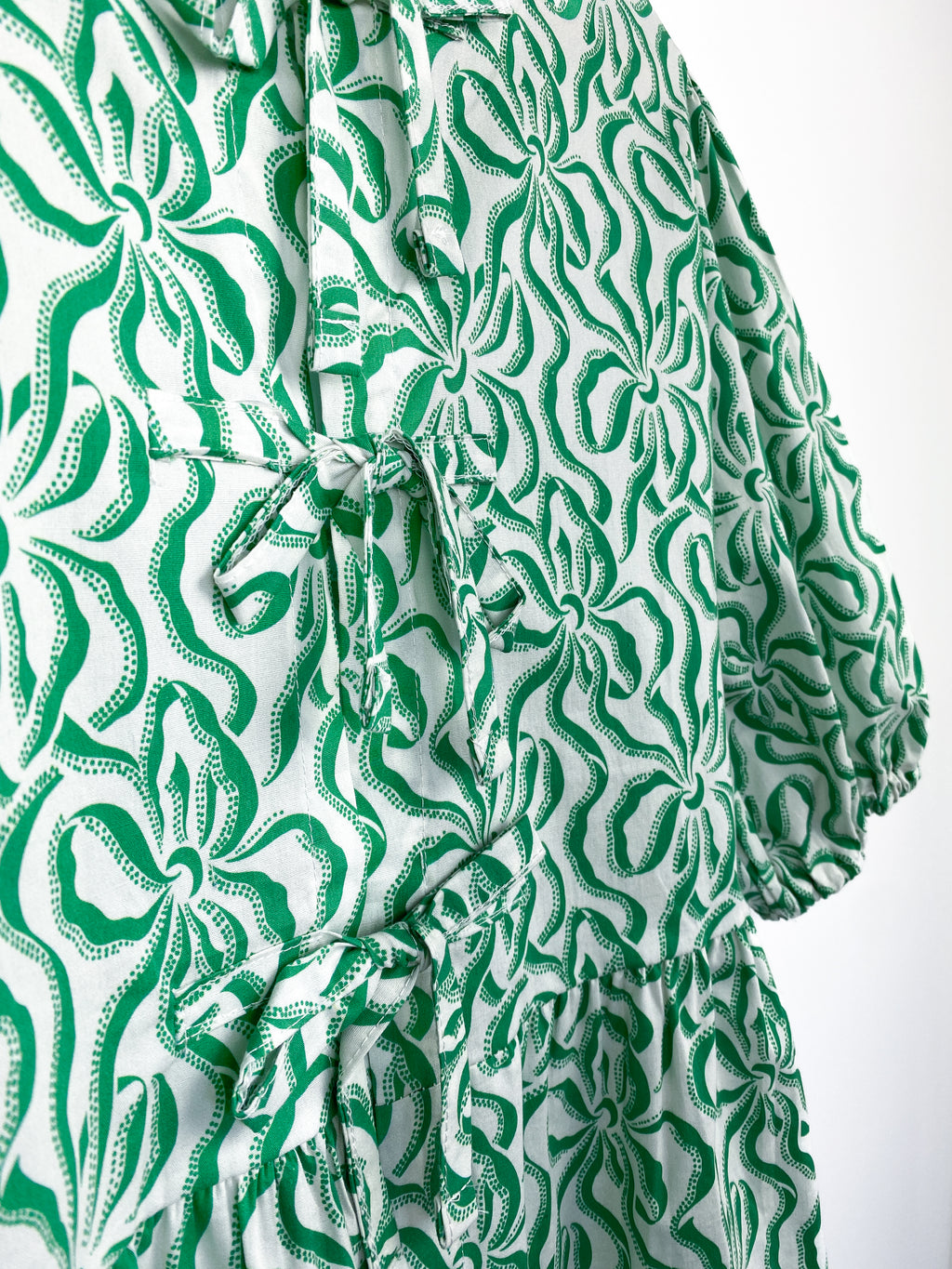 Amélie Blouse | Groen & Wit