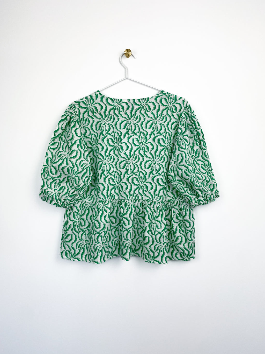 Amélie Blouse | Groen & Wit