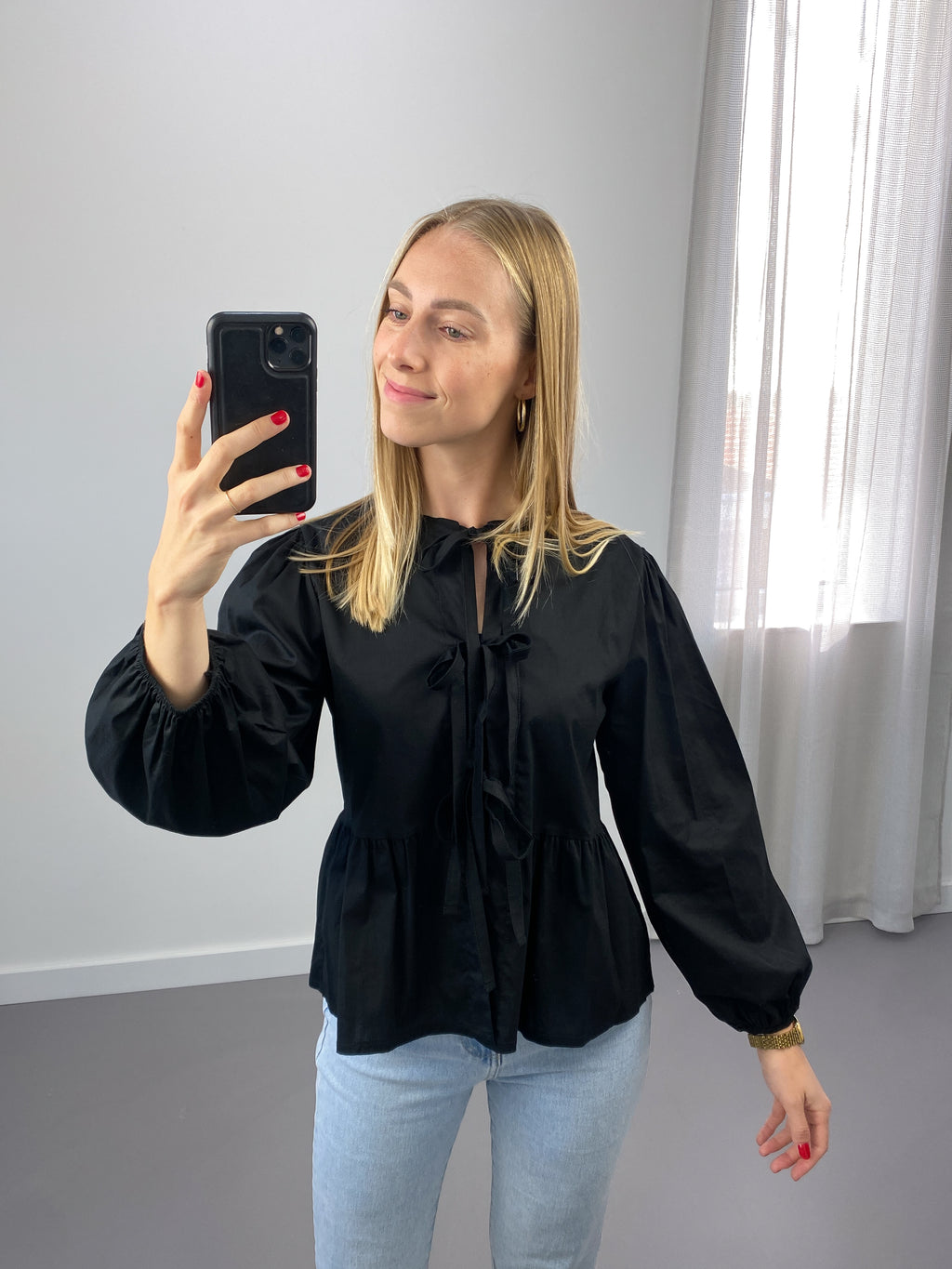 Noé Blouse | Zwart