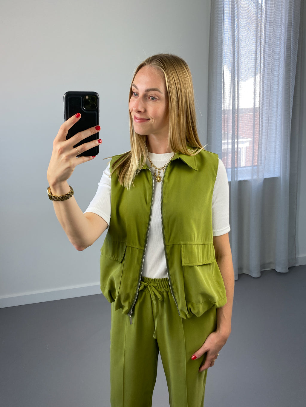 Bo Bomber Gilet | Groen