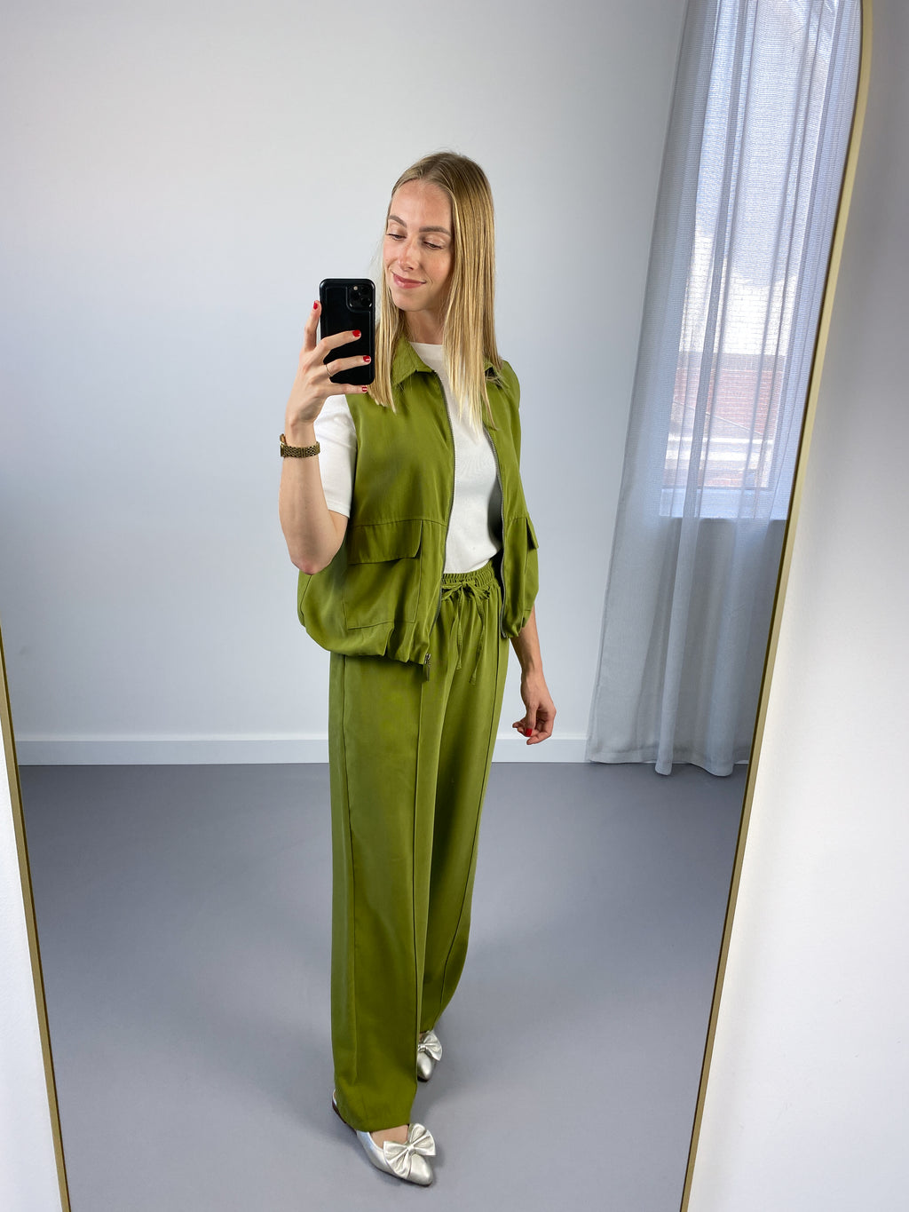Bo Bomber Gilet | Groen