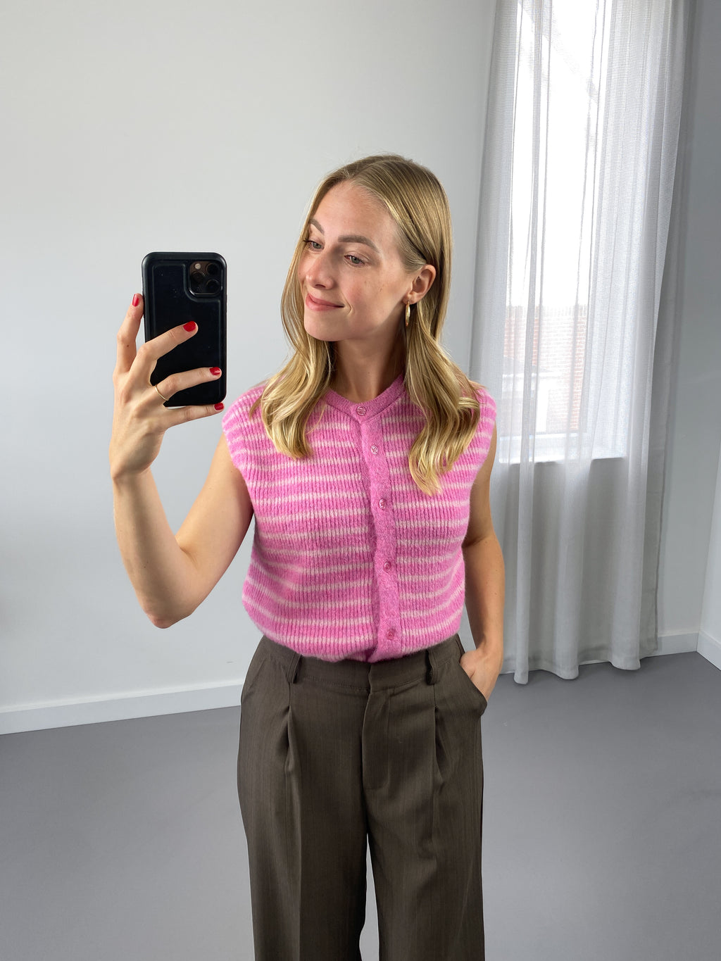 Mila Spencer | Roze gestreept