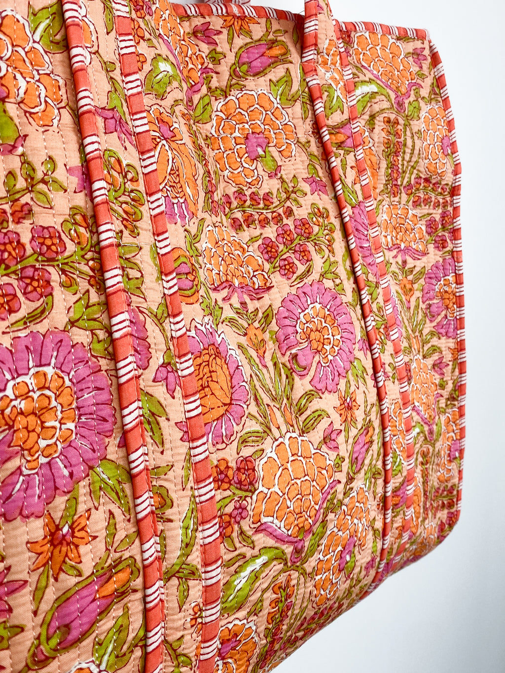 Tess Shopper | Bloemprint Oranje