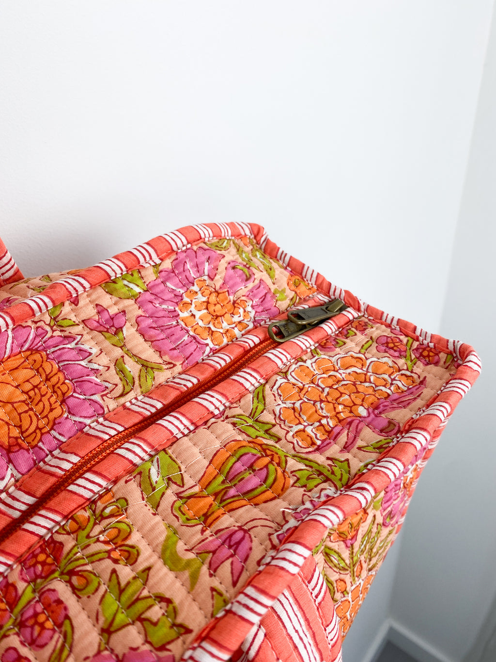 Tess Shopper | Bloemprint Oranje