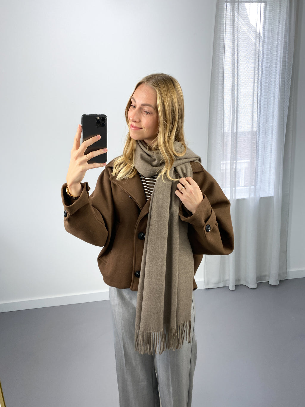 Cashmere Sjaal | Mokka