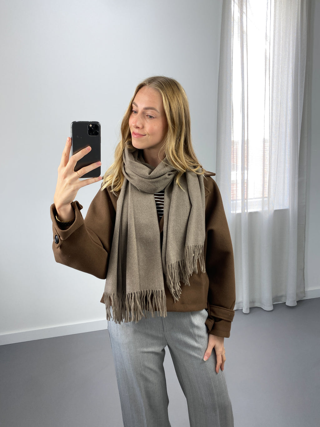 Cashmere Sjaal | Mokka