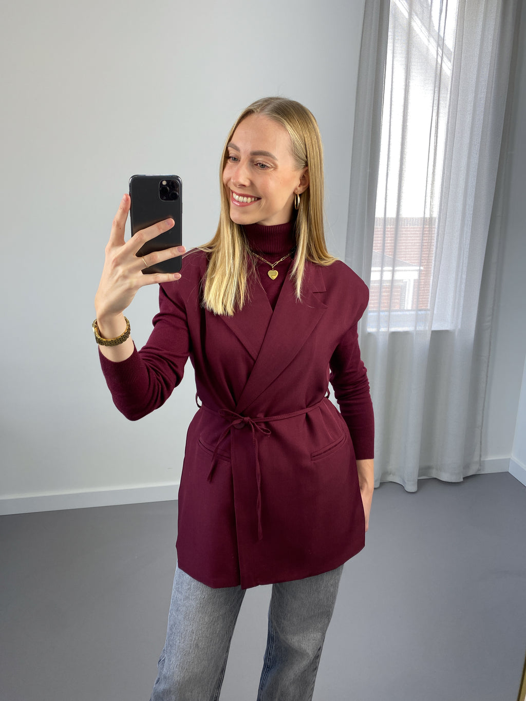 June Gilet | Bordeaux Rood