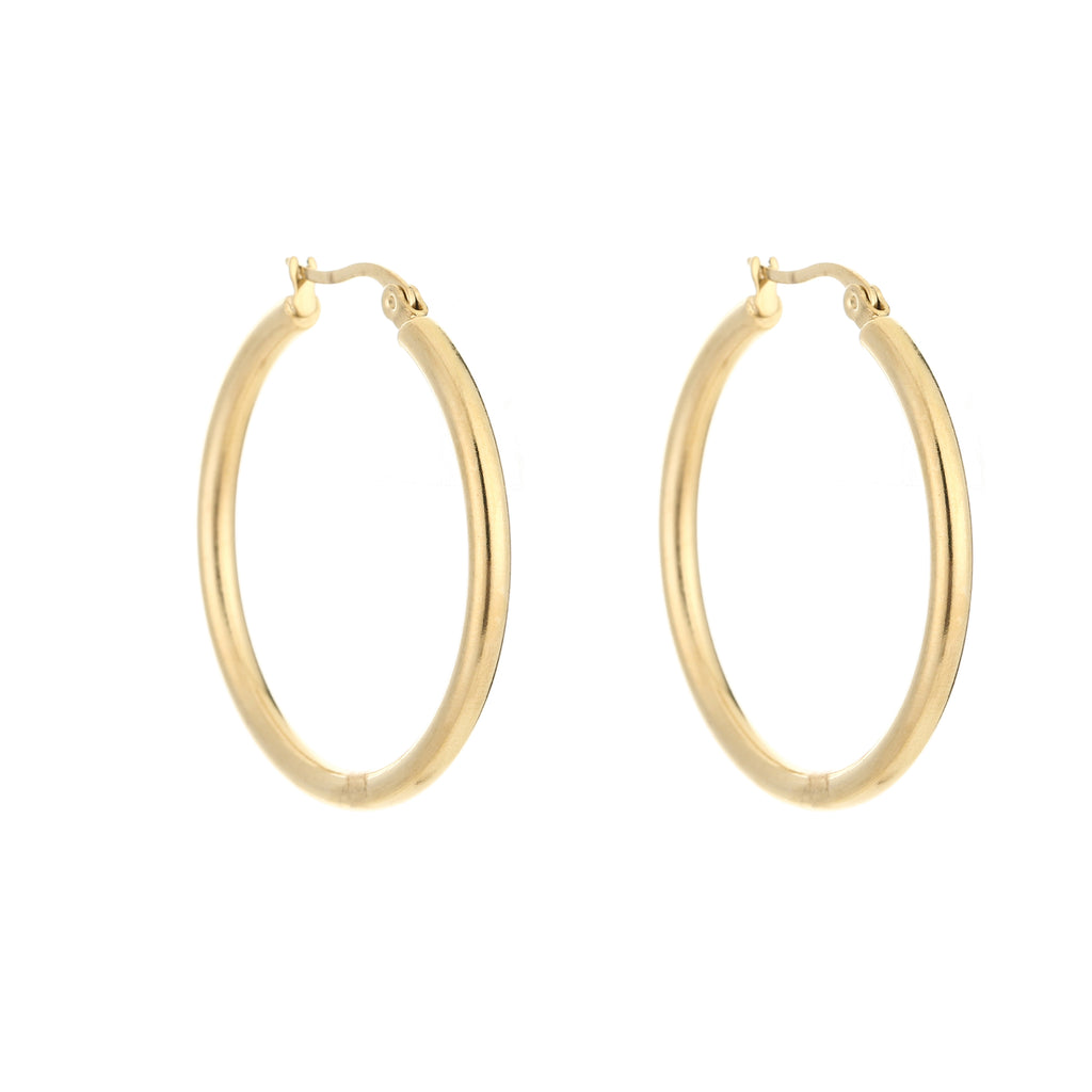 Hoops Oorbellen 45 mm | Goud