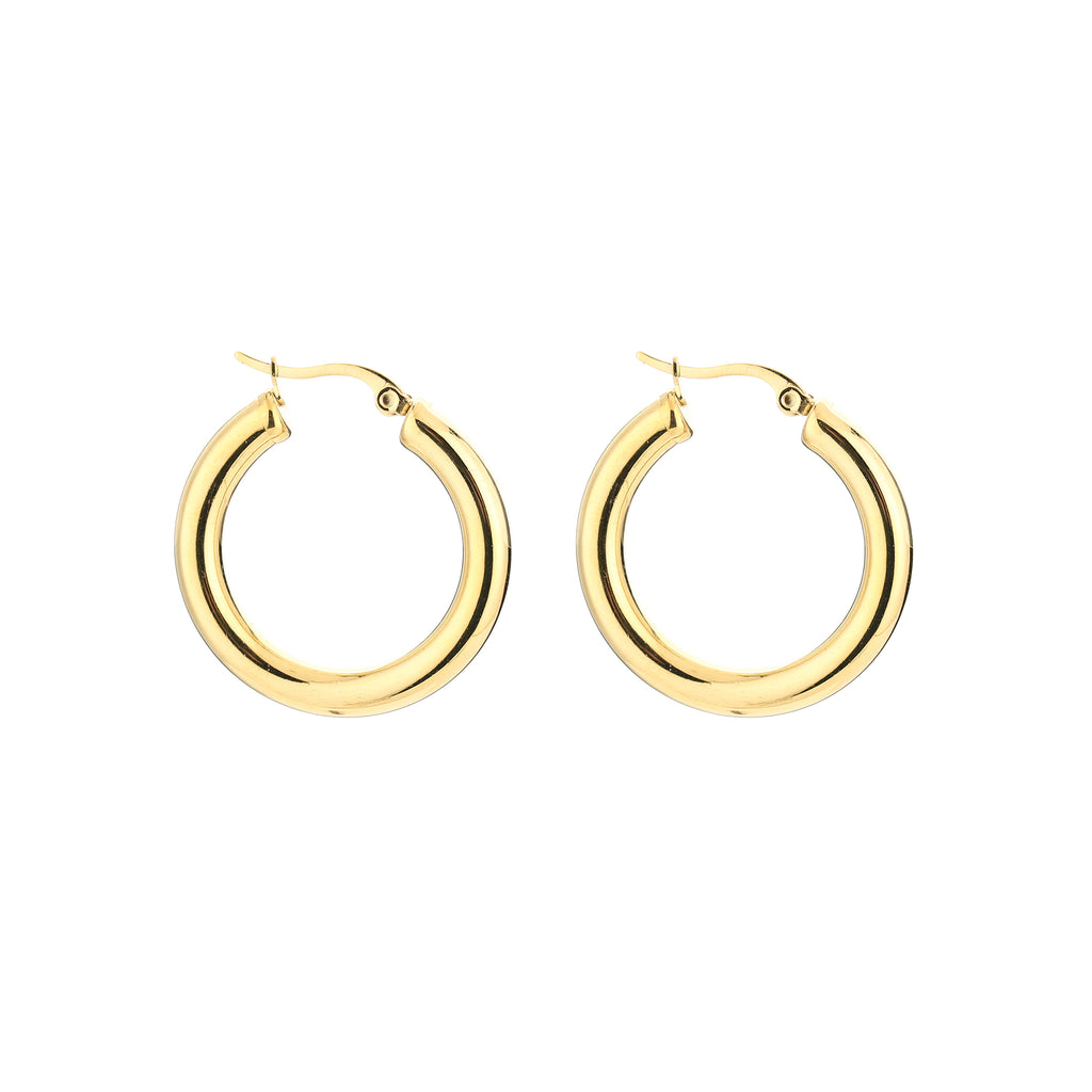 Chunky Hoops Oorbellen | Goud