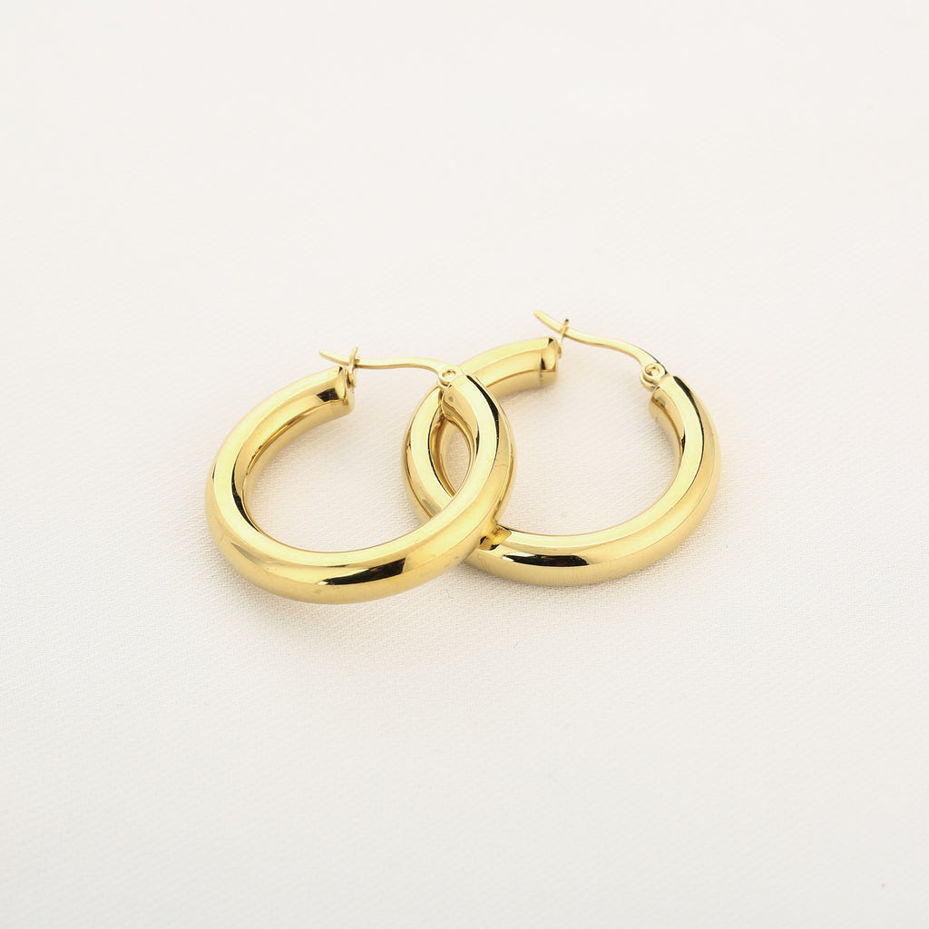 Chunky Hoops Oorbellen | Goud