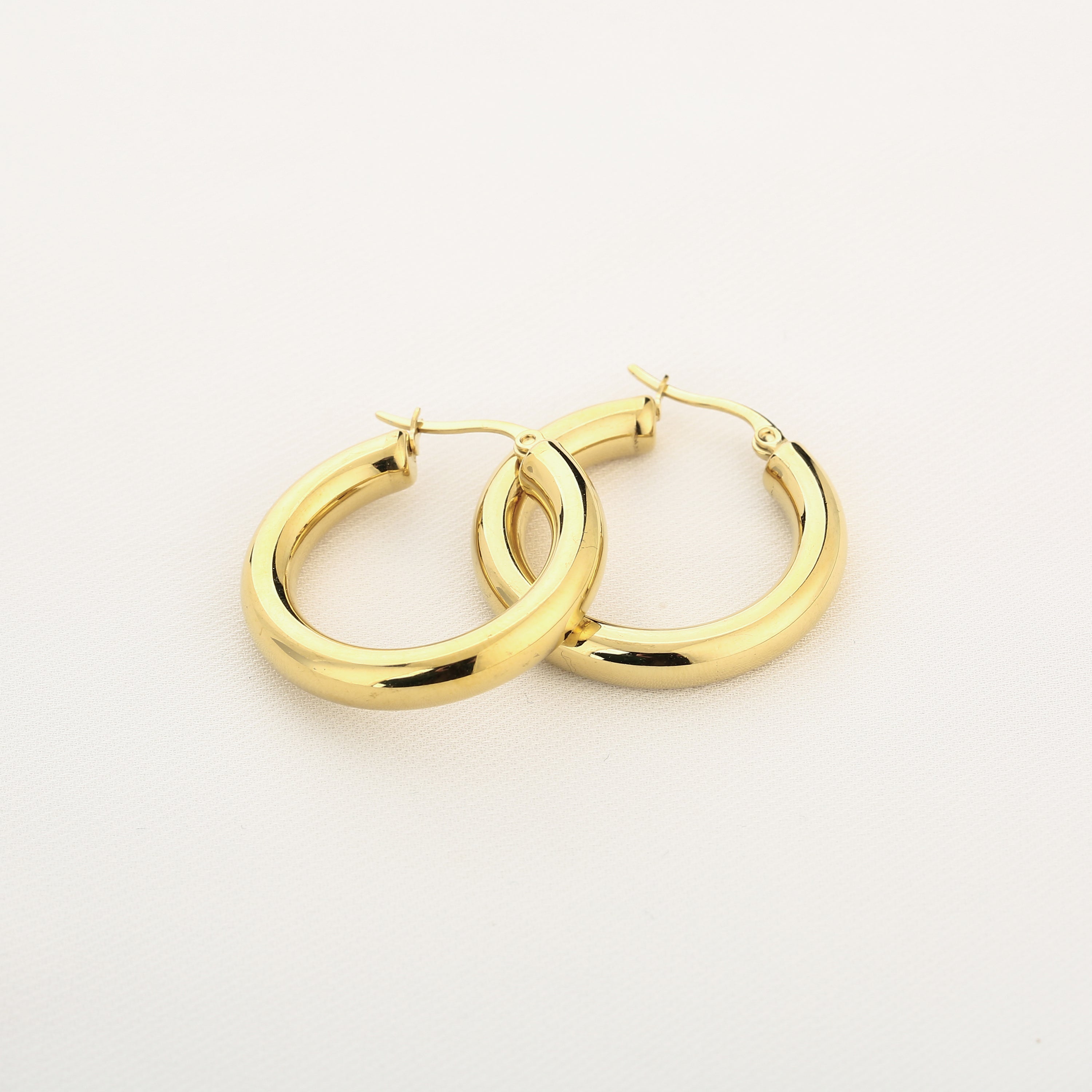 Chunky Hoops Oorbellen | Goud