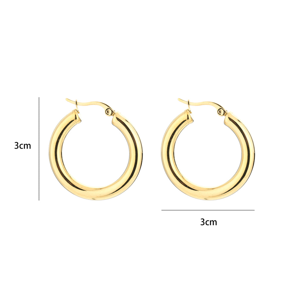 Chunky Hoops Oorbellen | Goud