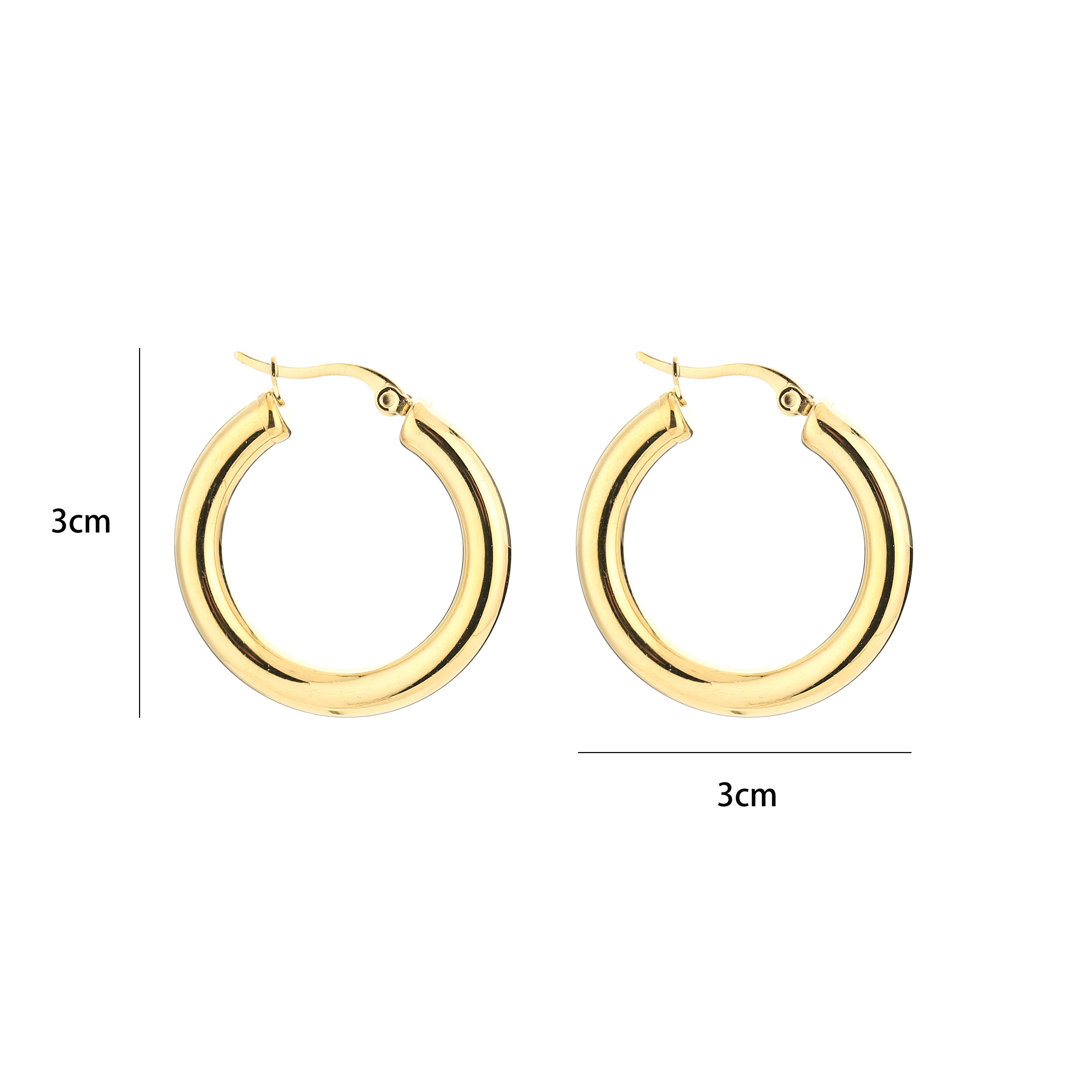 Chunky Hoops Oorbellen | Goud