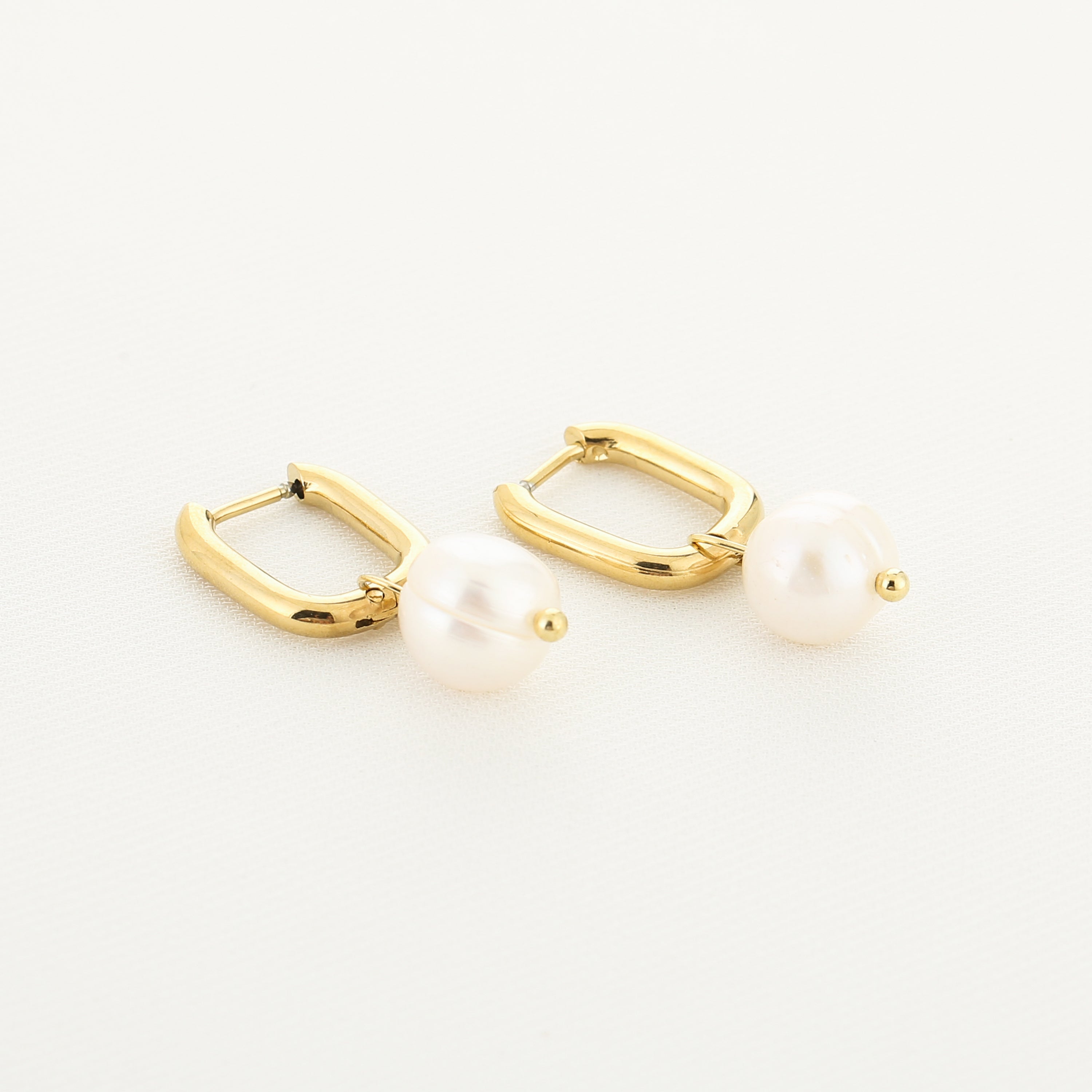 Pearl Drop Oorbellen | Goud