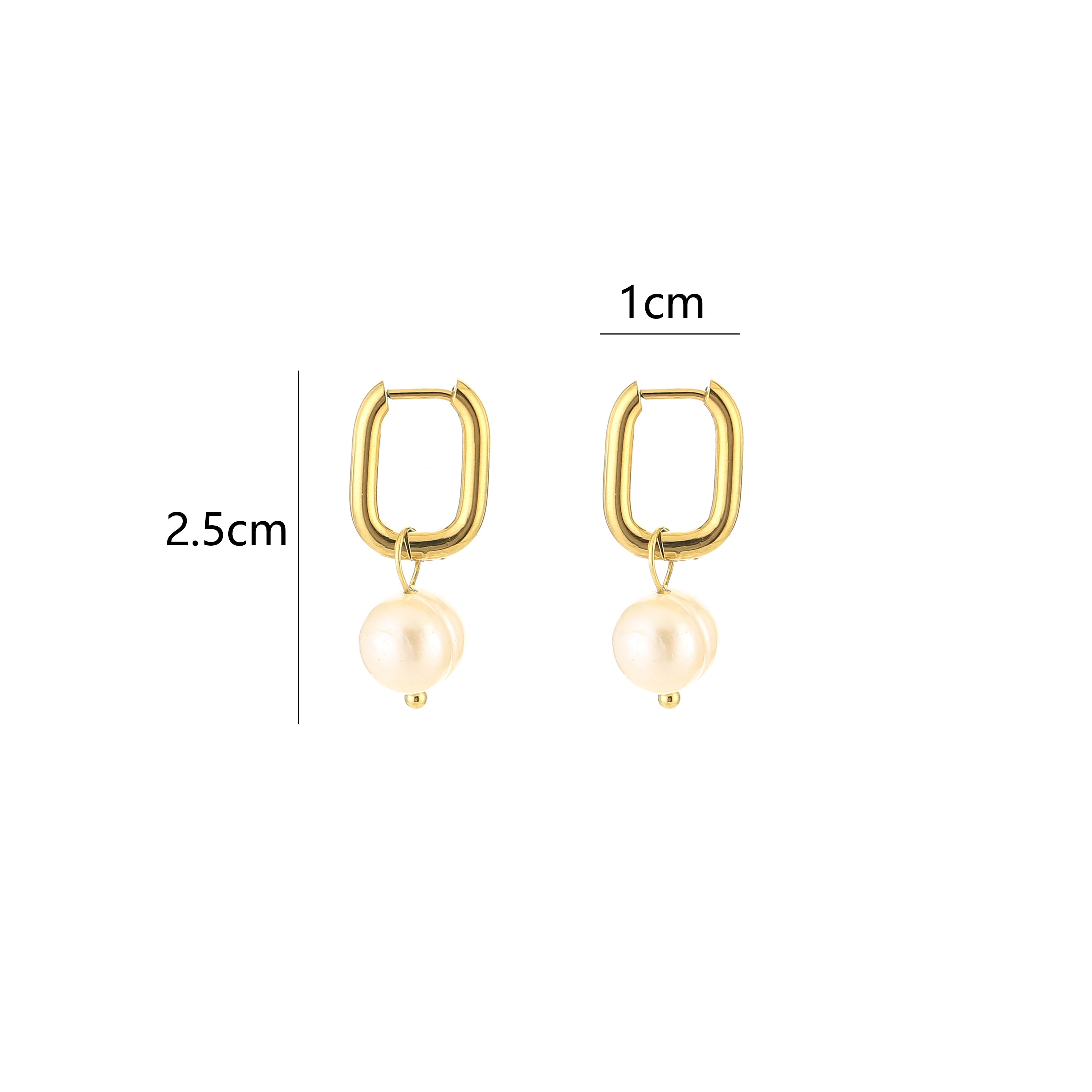 Pearl Drop Oorbellen | Goud