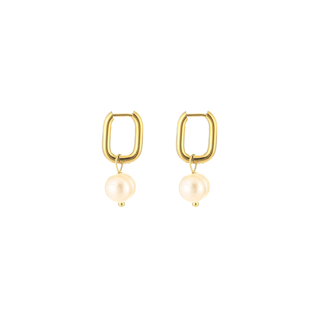 Pearl Drop Oorbellen | Goud