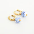 Delft Charm Oorbellen | Goud