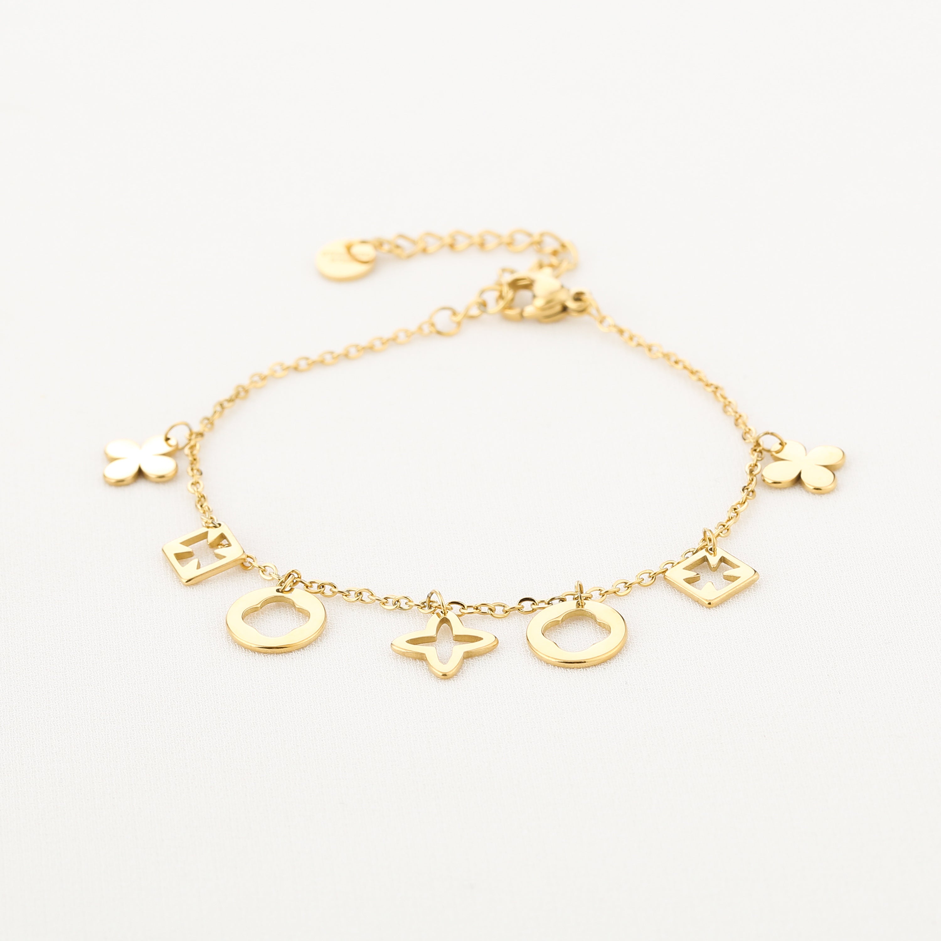Golden Clover Armband | Goud