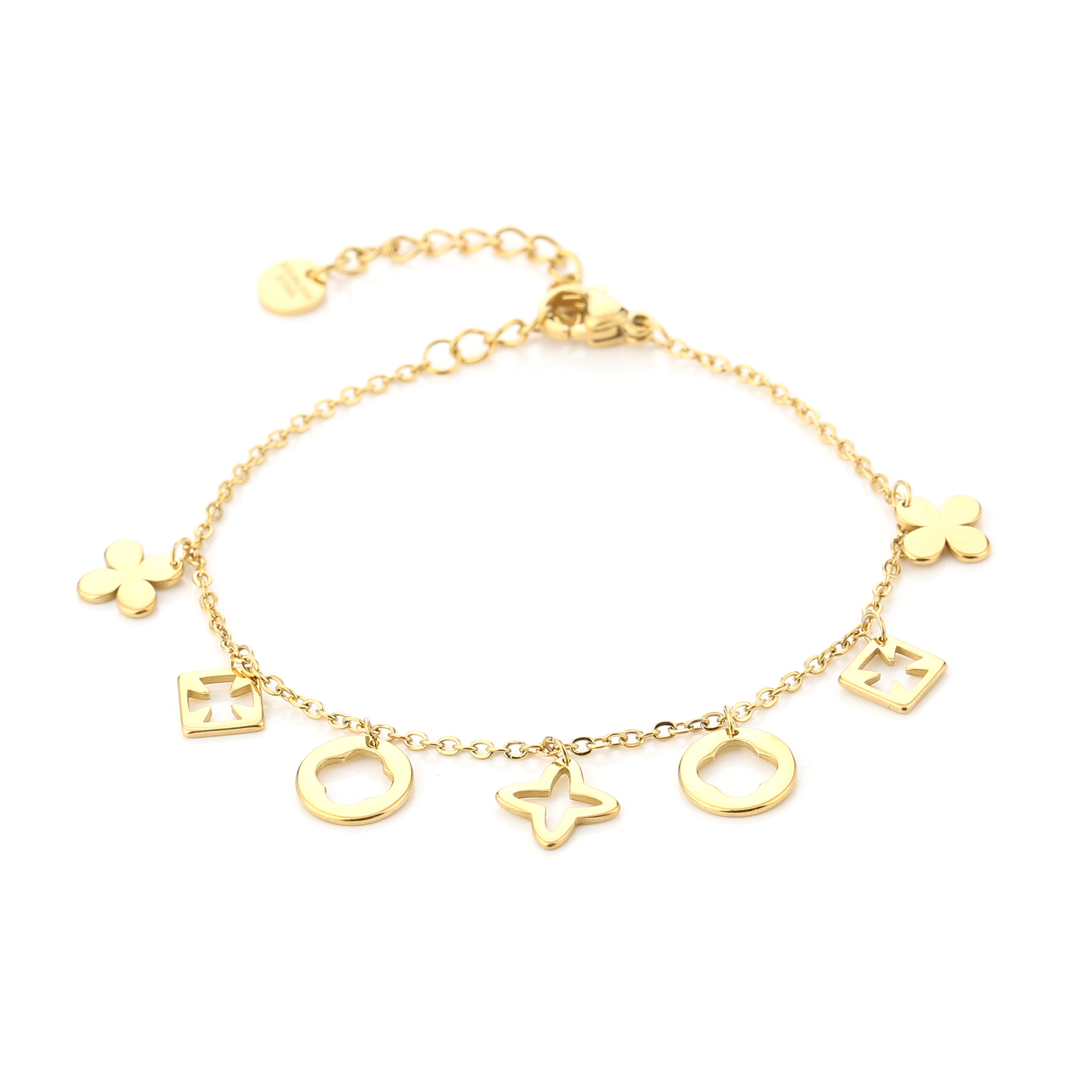 Golden Clover Armband | Goud
