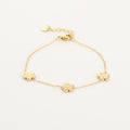 Triple Bloom Armband | Goud