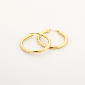 Hoops Oorbellen 30mm | Goud