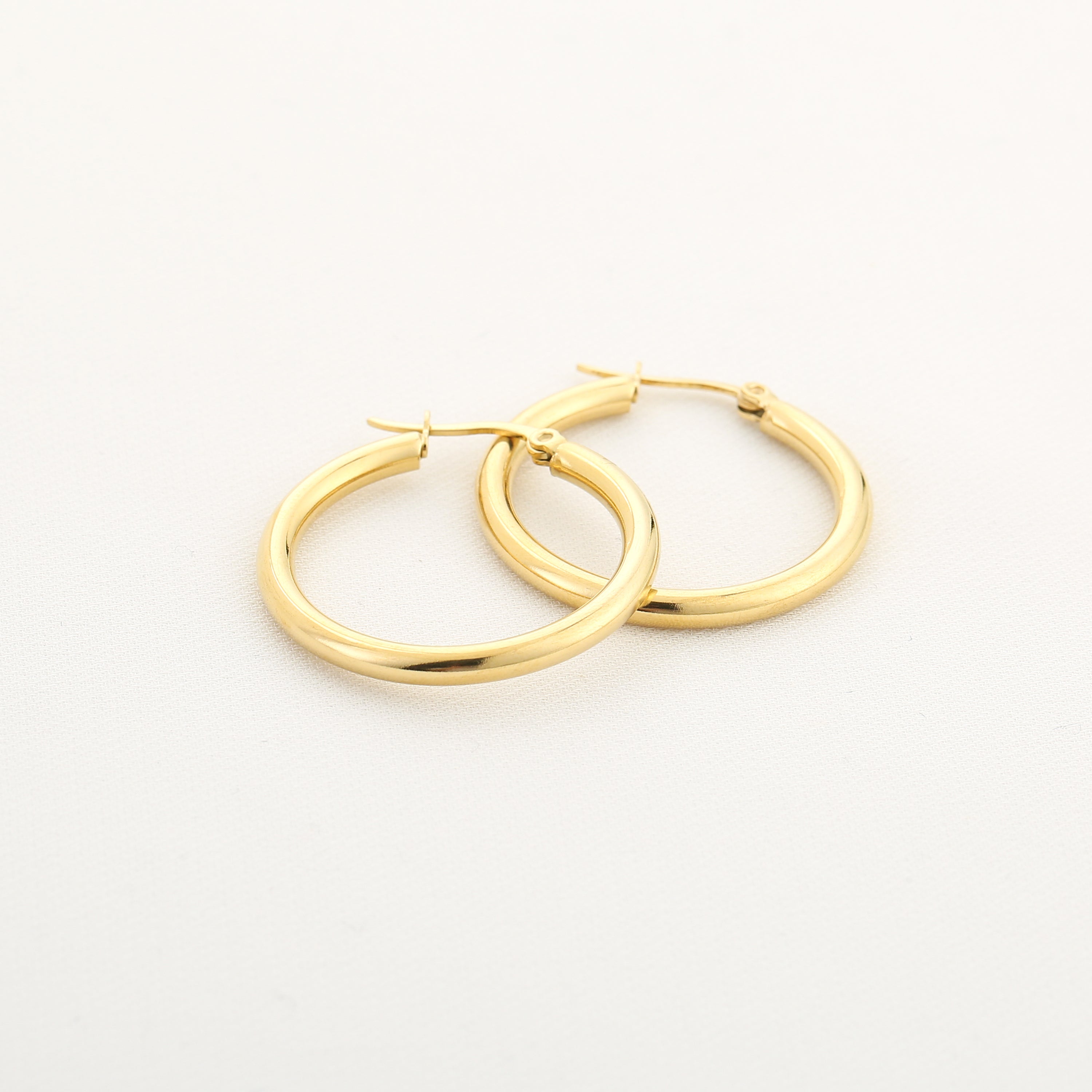 Hoops Oorbellen 30mm | Goud