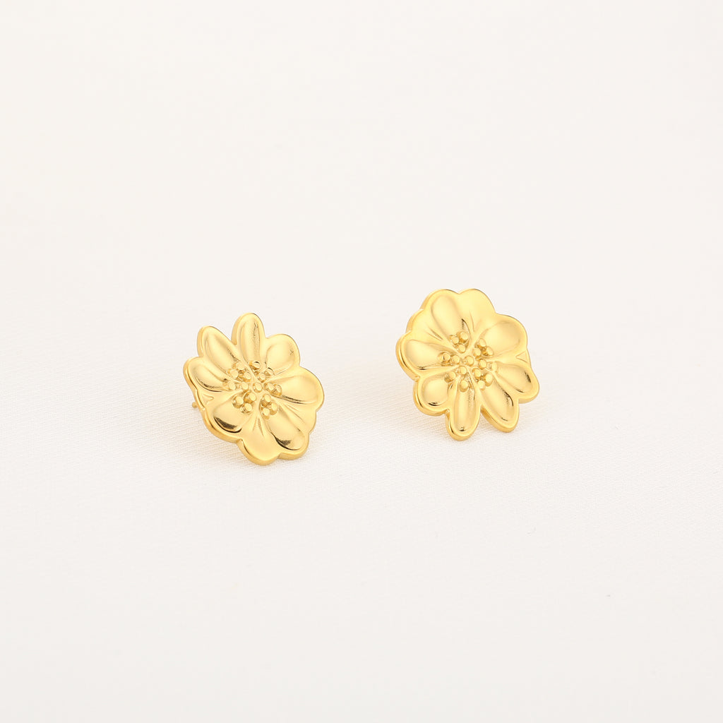 Sunflower Oorbellen | Goud