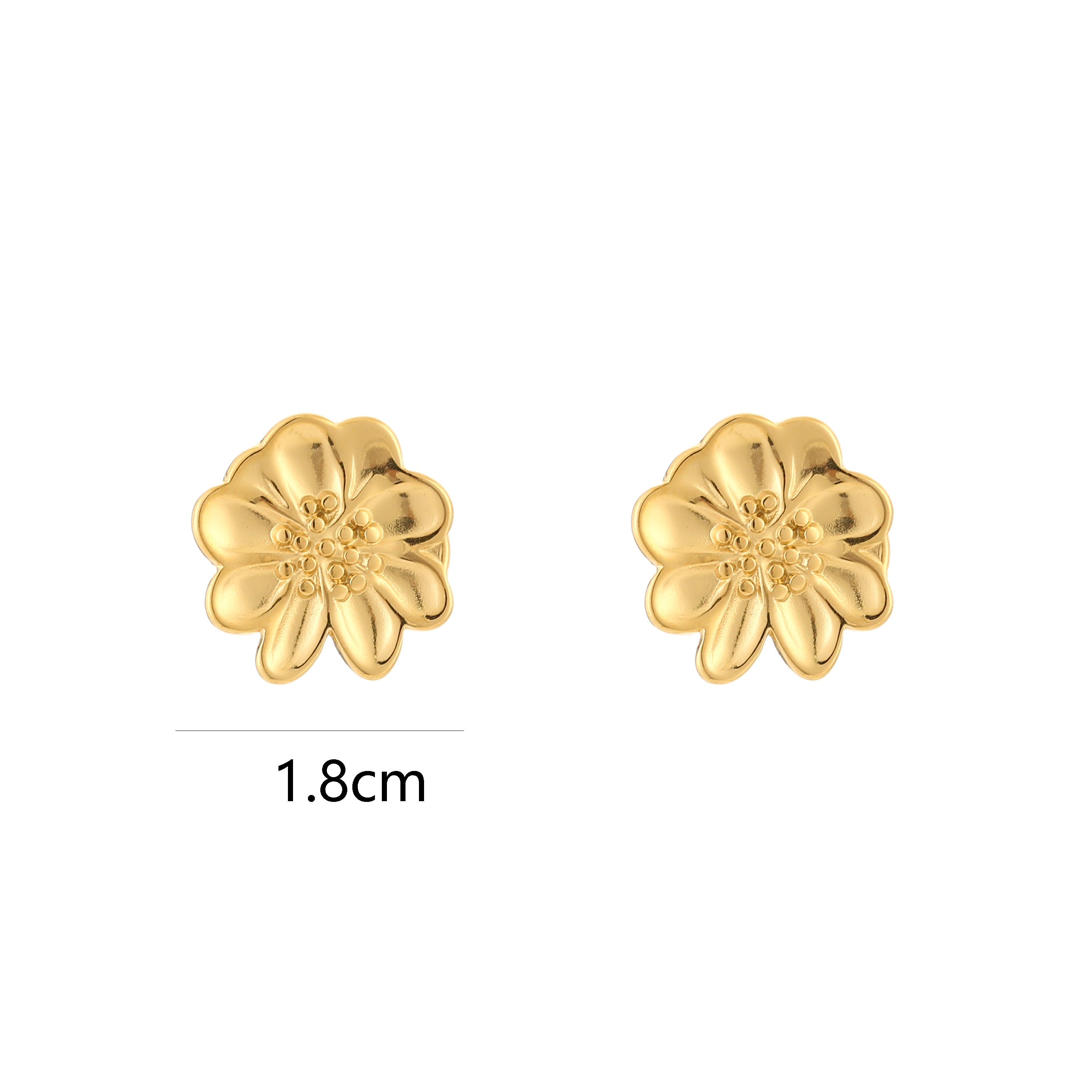 Sunflower Oorbellen | Goud