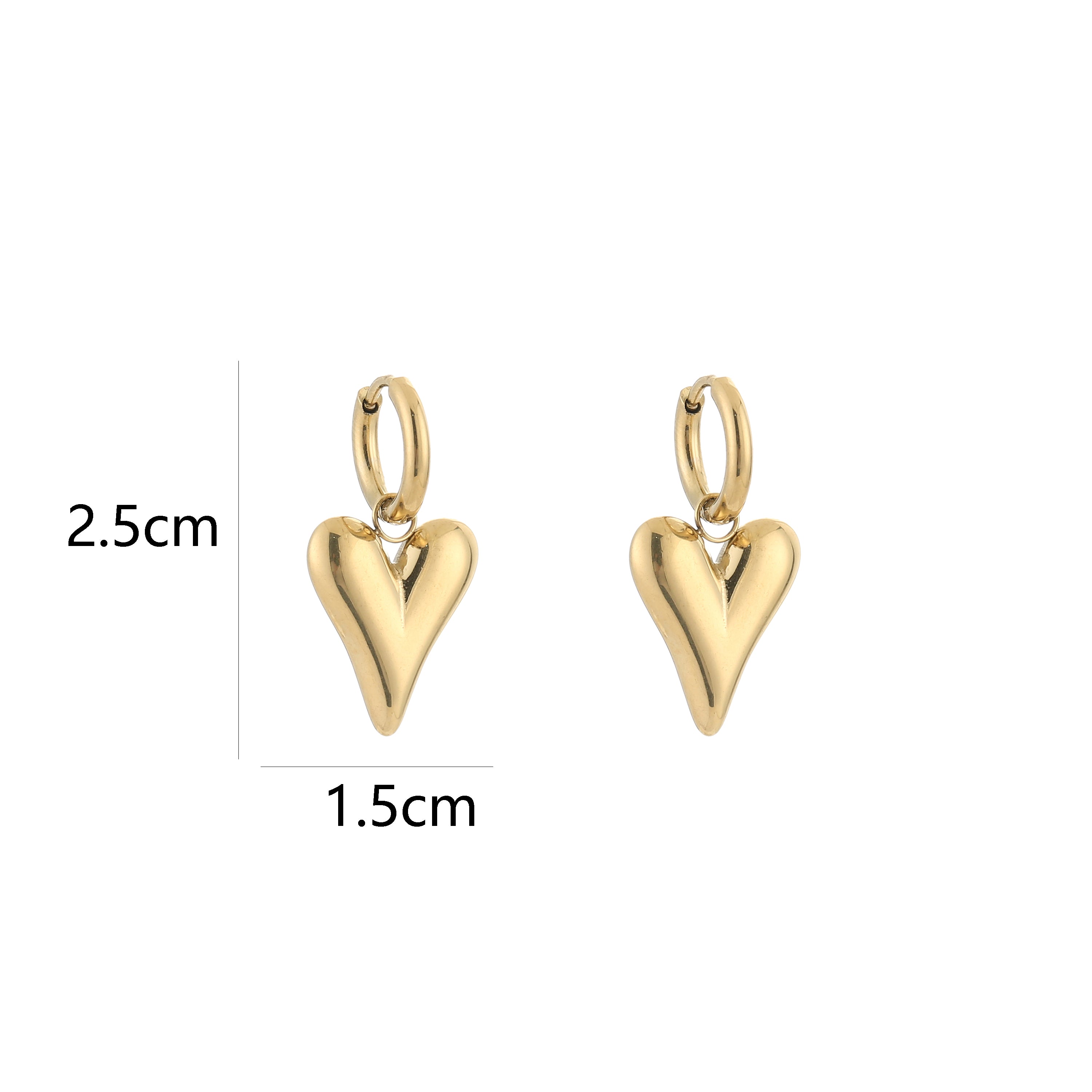 Big Love Oorbellen | Goud