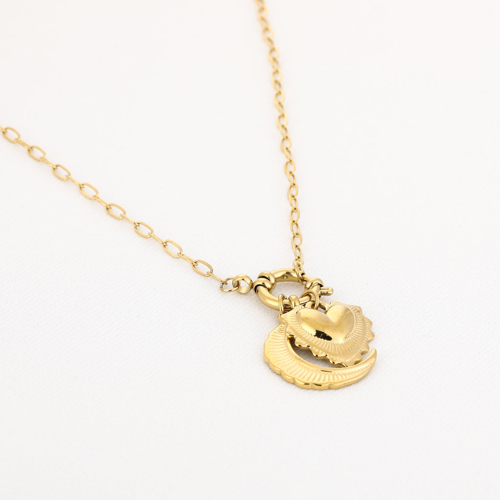 Luna Amour Ketting | Goud