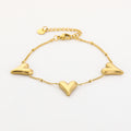 Golden Hearts Armband | Goud