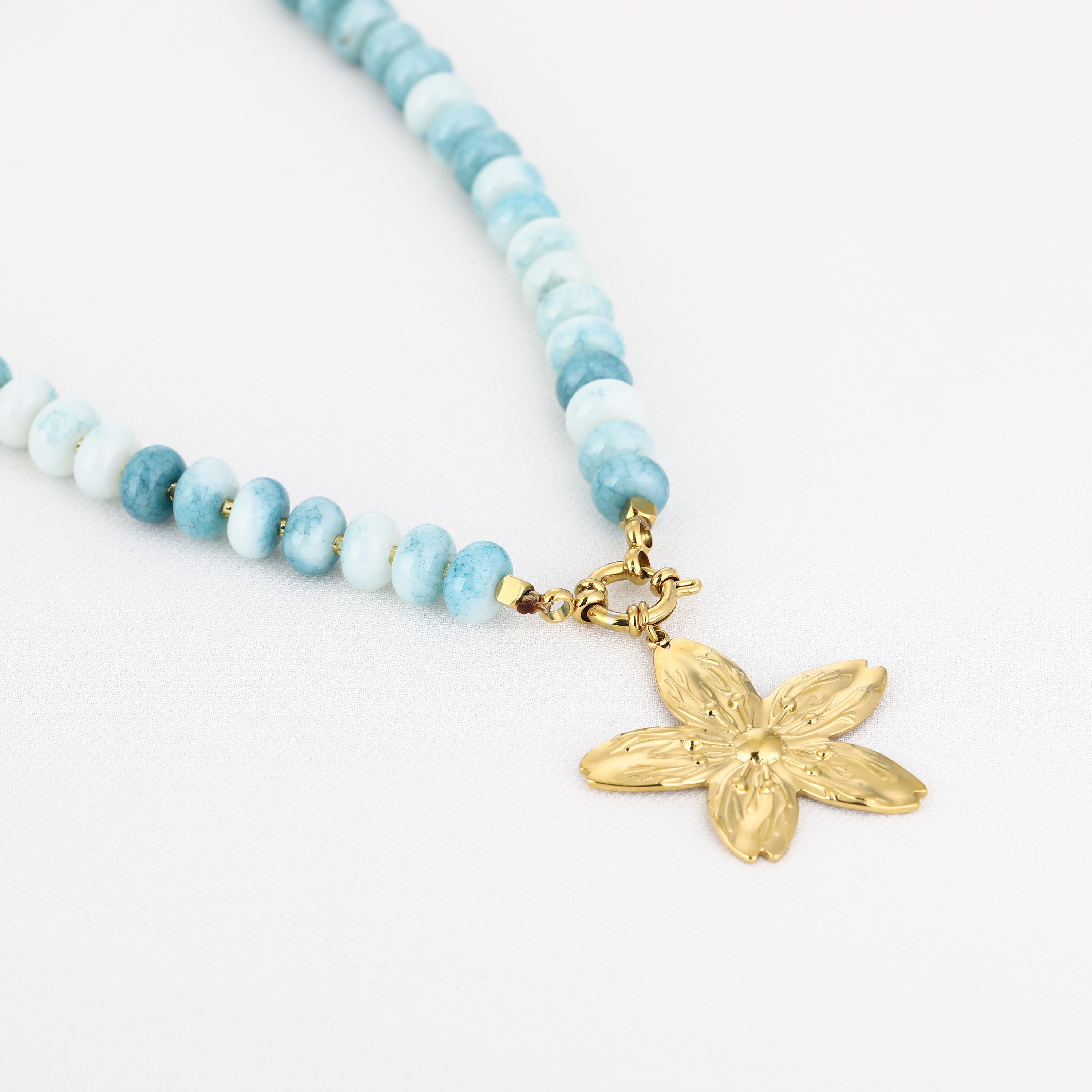 Luma Flower Ketting | Blauw