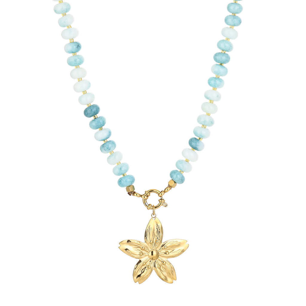 Luma Flower Ketting | Blauw