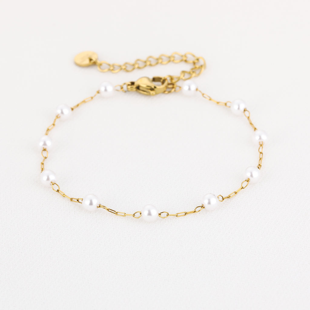 Pearl Drop Armband | Goud