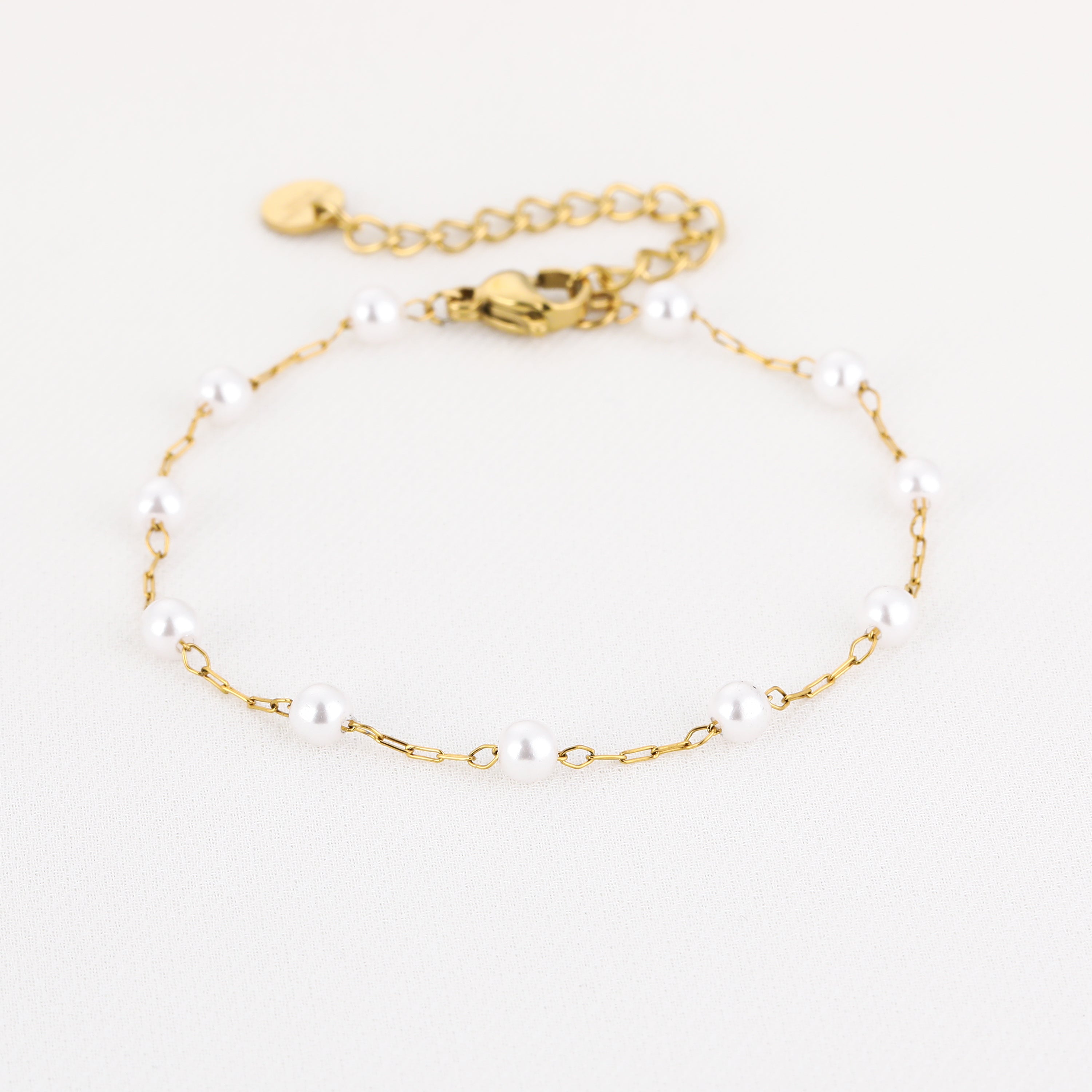 Pearl Drop Armband | Goud